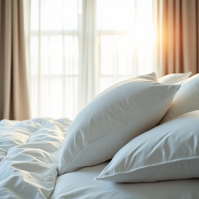 Comfortable bedroom atmosphere reflecting peaceful sleep