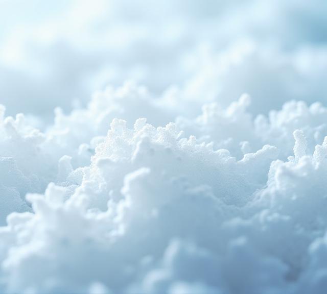 Close up of high-tech memory foam fibers